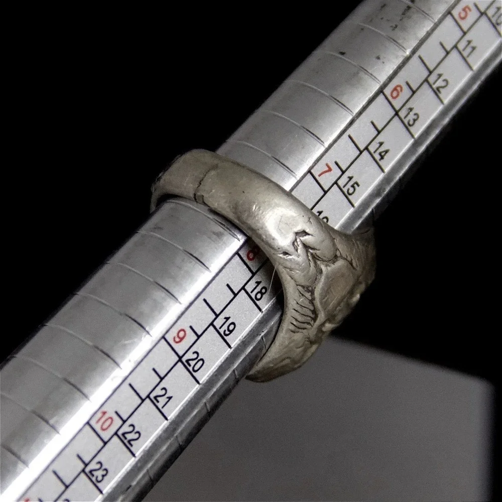 Vintage‎ USN United States Navy Sterling Silver Class Ring Signet Eagle Size 8